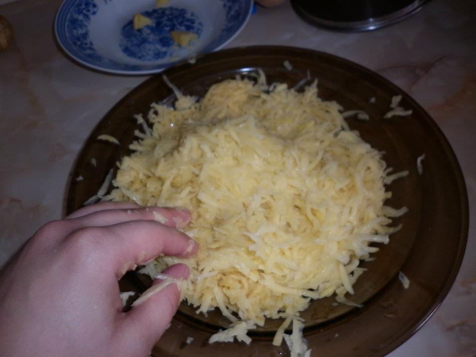 Shredded potatoes